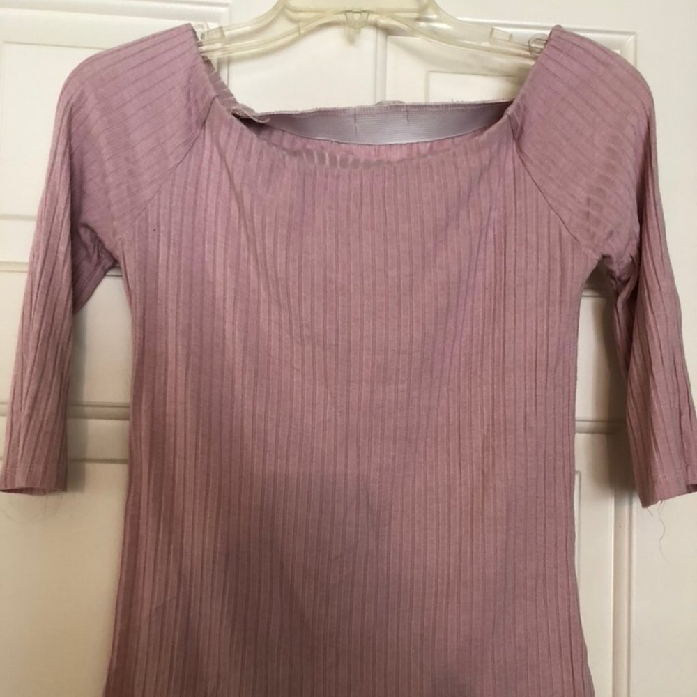 Pink off the shoulder top